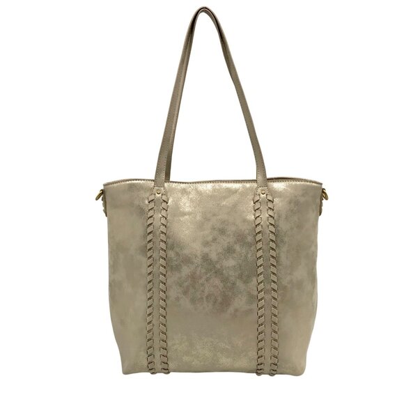 Style & Co. Handbags - Style & Co Metallic Whipstitch Tote Bag